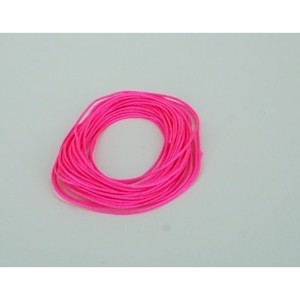 Knyttesnor / midtersnor, Neon pink, polyester ca. 1 mm, 4 meter